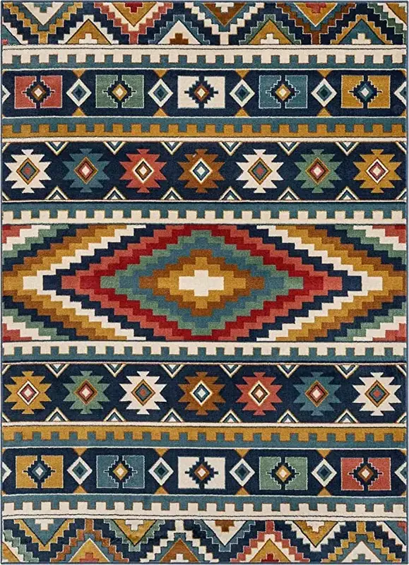 Aquailis Southwest Navajo Aztec Tribal 2×3 Rug — view 4