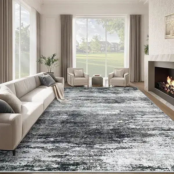 Losbulake Abstract Beige 9×12 Rug