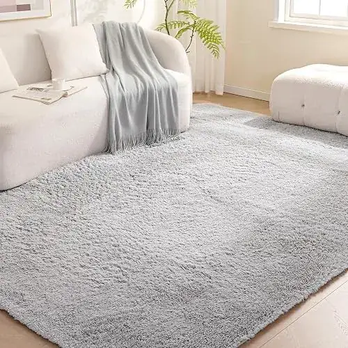 Amazon Basics Fluffy Shaggy 5′ 7 Rug