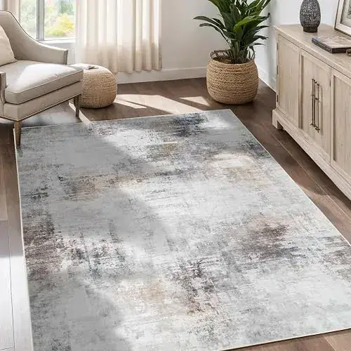 Losbulake Abstract Beige 5×7 Rug