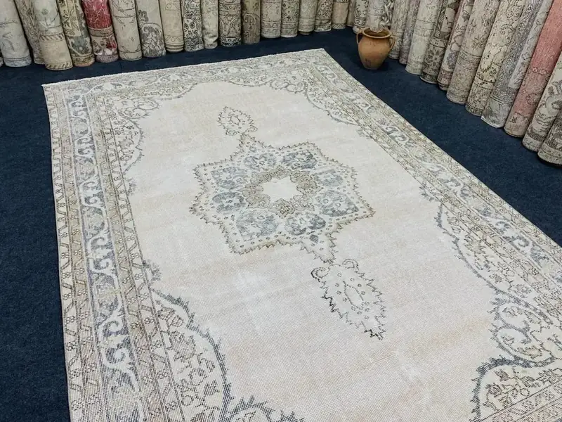 Losbulake Abstract Beige 6×9 Rug — view 4