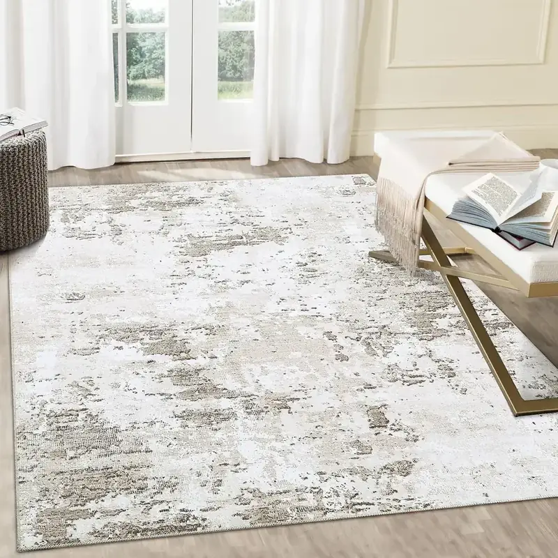 Losbulake Abstract Beige 8×10 Rug
