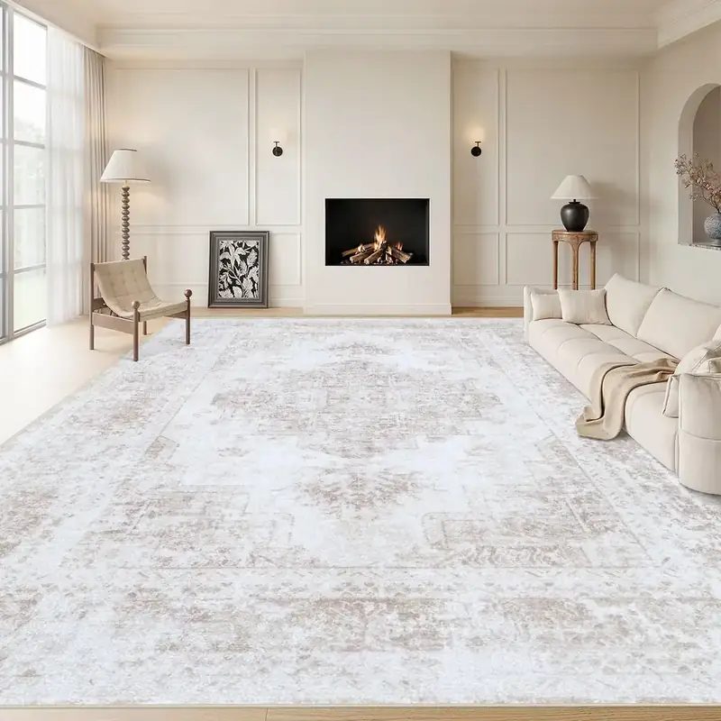 Pmtsns Vintage Retro Medallion Dorm Rug — view 4