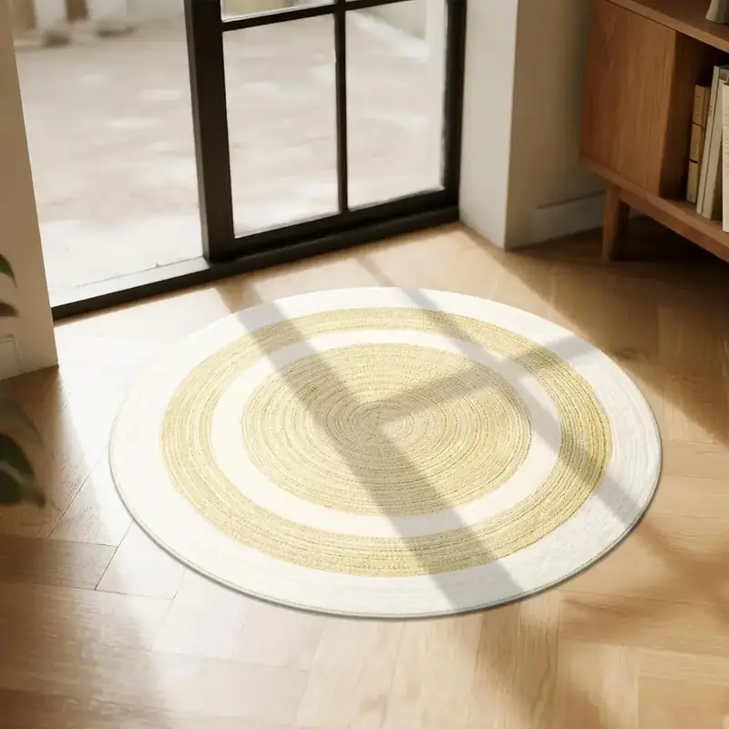 Carvapet Round Faux Jute 96 Rug