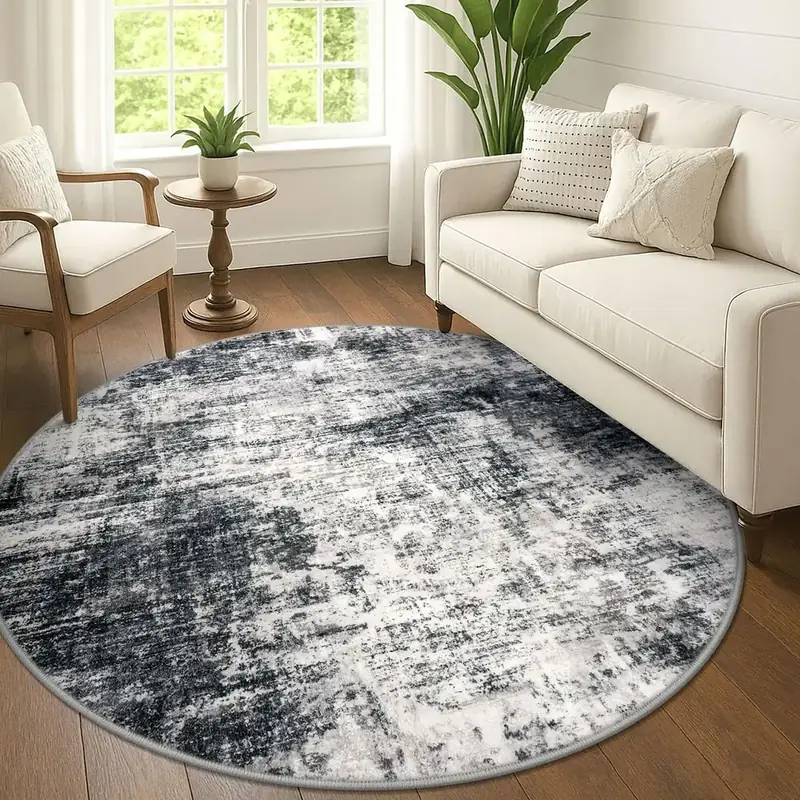 Iohouze Abstract Round Circle Round Rug