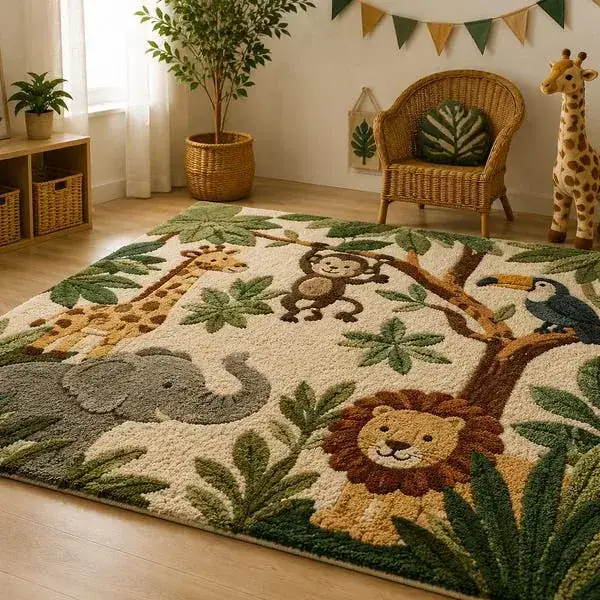 Garveehome Jungle Animal Rug — view 4