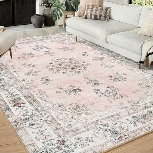 Lahome Girls Boho Floral Rug