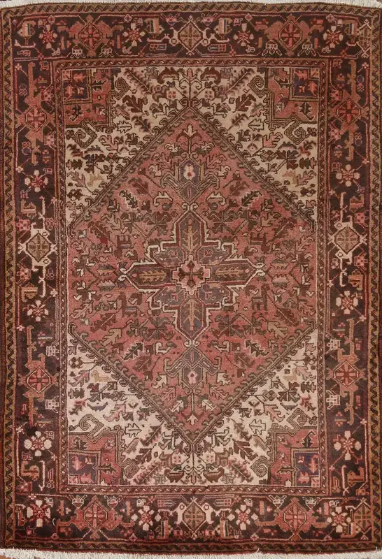 Hirug Vintage Traditional Persian Foldable 5×7 Rug — view 2