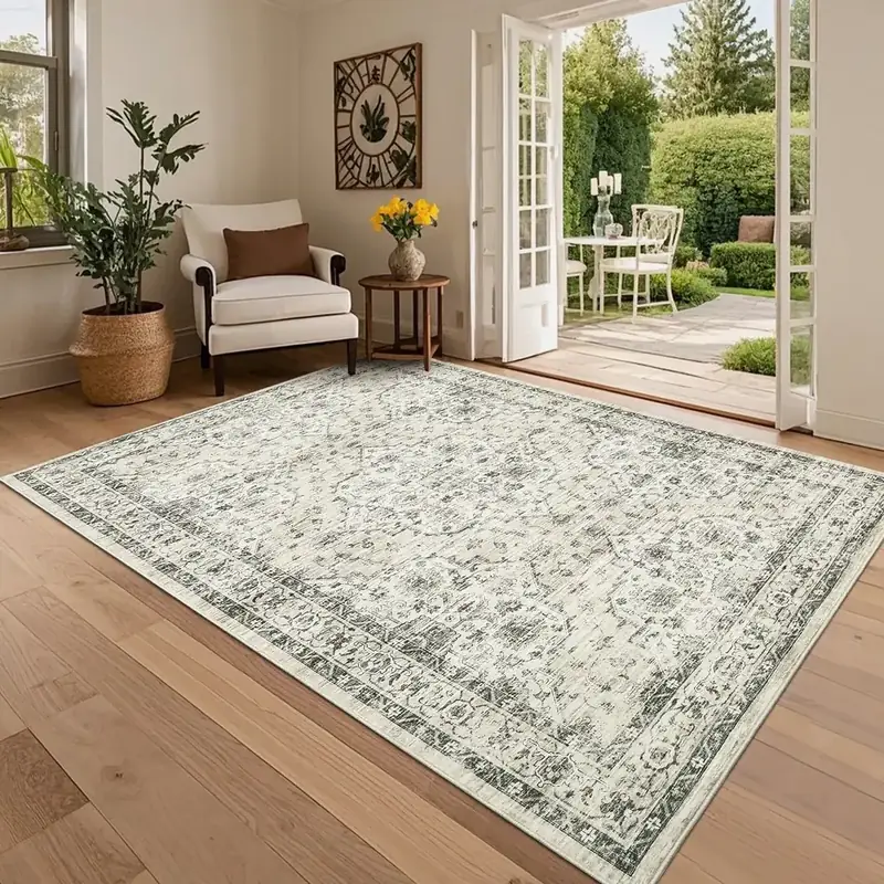 Garveehome Scalloped Floral Rug — view 4