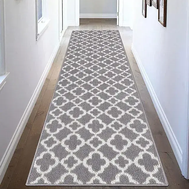 Vecarf Moroccan Grey Boho Rug — view 4