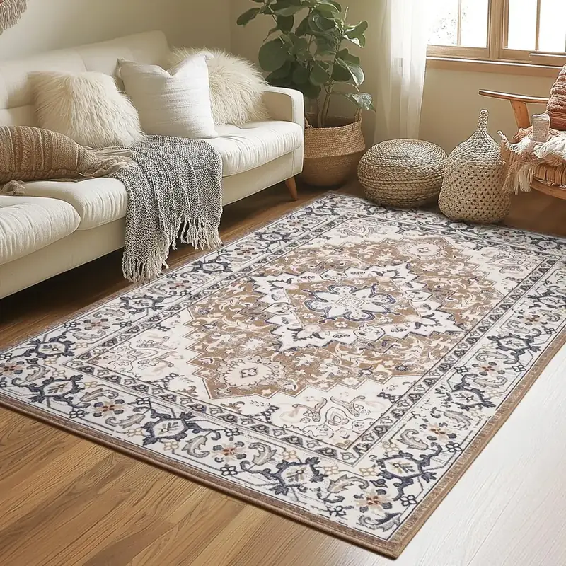 Losbulake Medallion Beige 6×9 Rug — view 4