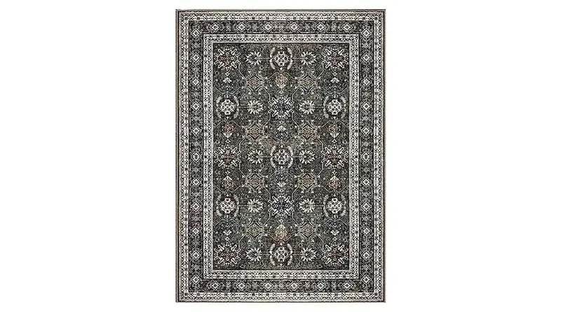 Neigeluo Beige Floral Vintage Forest Rug — view 4