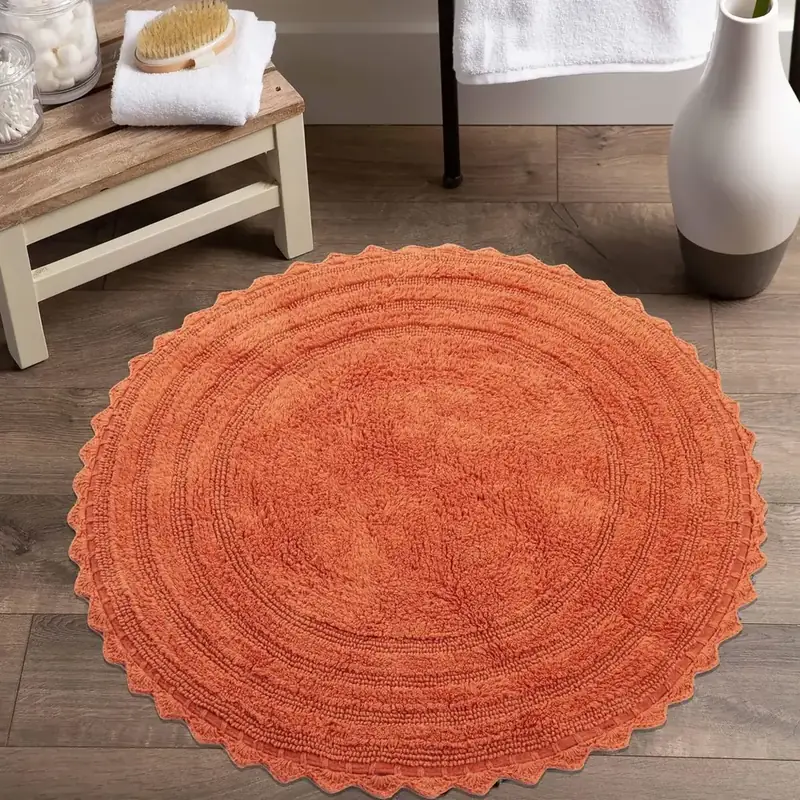 Byyvoo Round Circle Neutral Abstract Rug
