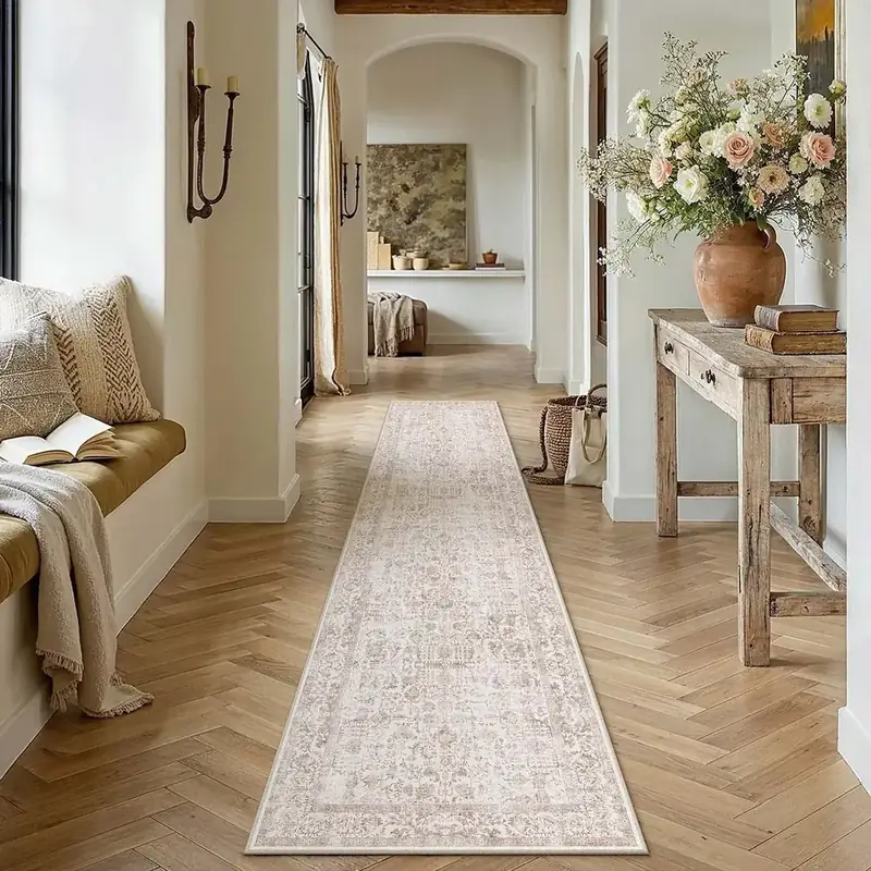 Ruicharm Abstract Beige Rug