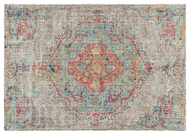 Clemile Vintage Distressed Medallion Carpets Rug — view 2