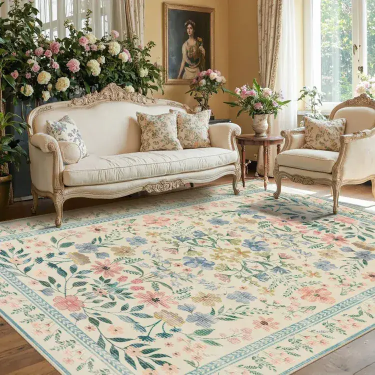Rimaya Backing Vintage Floral Rug — view 3