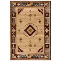 Yinhua Western Moroccan Low-pile Aztec Rug — view 4