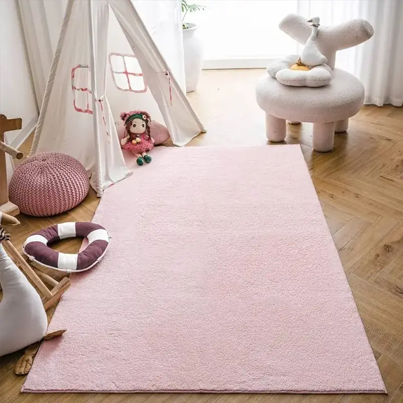 Rug&play Play Pink Dollhouse Girls Rug