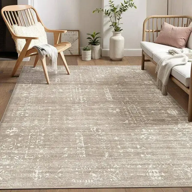 Shinefly Vintage Under Table Floral Rug — view 3