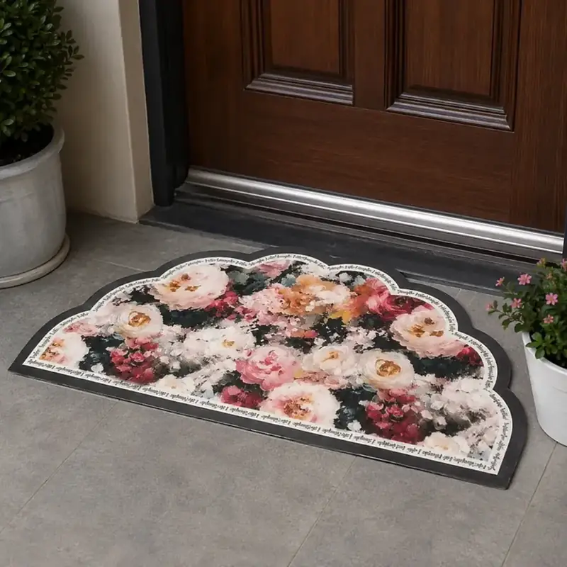 Othilic Floral Front Door Rug — view 2