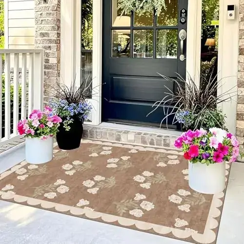 Othilic Floral Front Door Rug — view 3