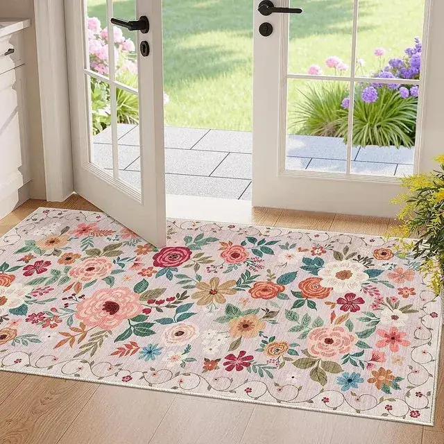 Othilic Floral Front Door Rug — view 4