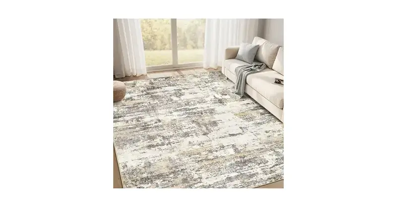 Boutiquerugs Poze Abstract Neutral Machine-made Rug