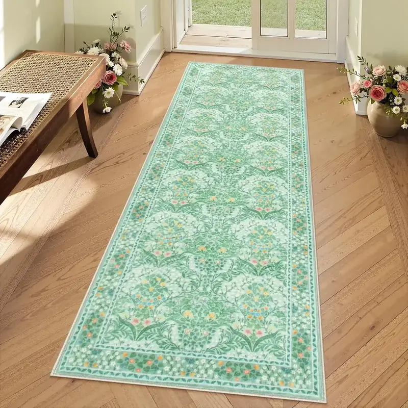 Zhifrexia Daisy Flower White Floral Rug